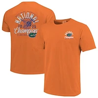 Men's Orange Florida Gators 2025 NCAA Basketball National Champions Distressed Net T-Shirt
