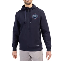 Men's Cutter & Buck  Navy UConn Huskies 2025 NCAA Women's Basketball National Champions Roam Eco Half-Zip Recycled Pullover Hoodie