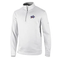 Men's Columbia White 2025 MLB All-Star Game Omni-Wick Wickhams Hills Quarter-Zip Pullover