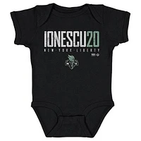 Infant 500 Level Sabrina Ionescu Black New York Liberty Elite Bodysuit