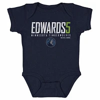 Infant 500 Level Anthony Edwards Navy Minnesota Timberwolves Elite Bodysuit