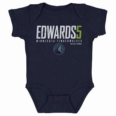 Infant 500 Level Anthony Edwards Navy Minnesota Timberwolves Elite Bodysuit