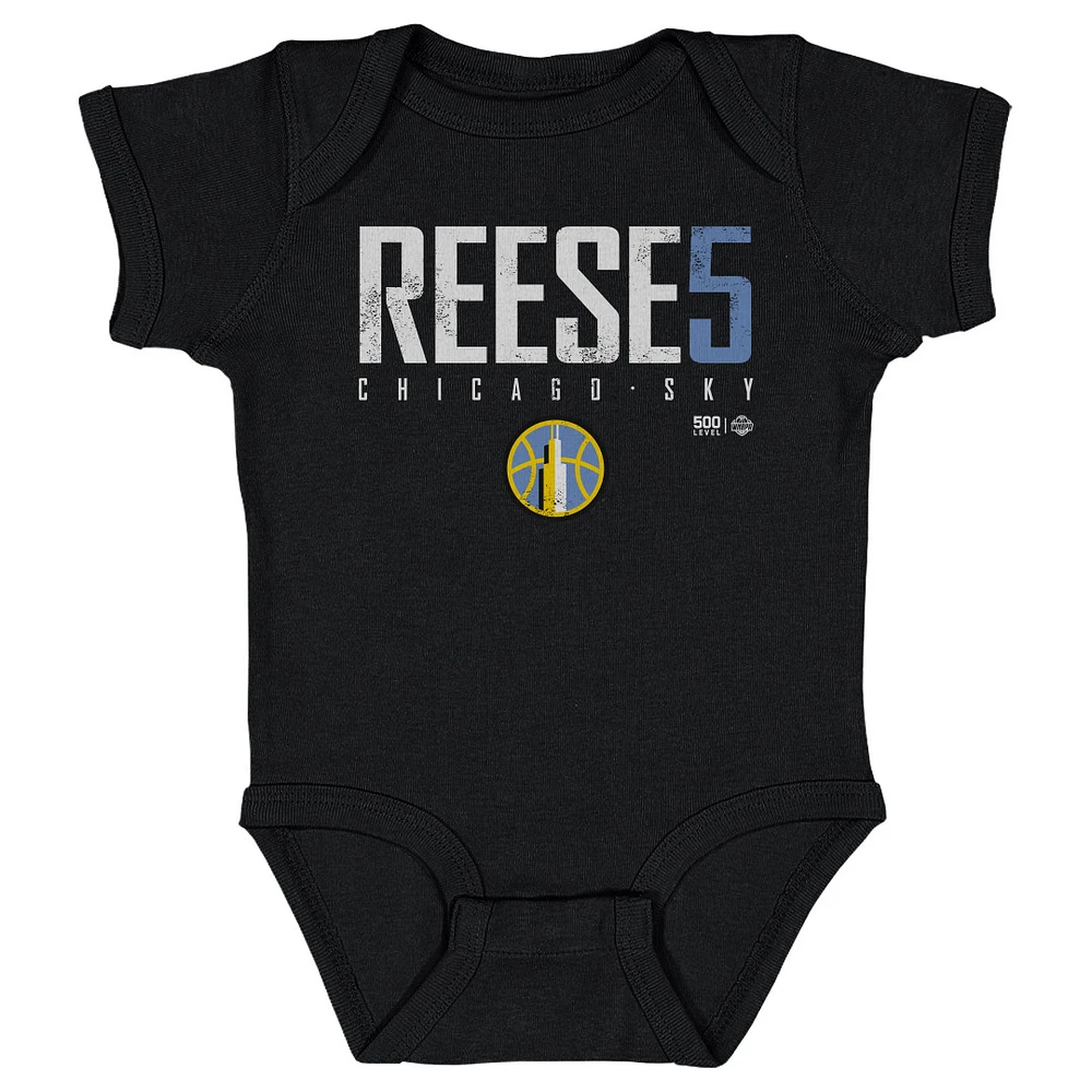 Infant 500 Level Angel Reese Black Chicago Sky Elite Bodysuit