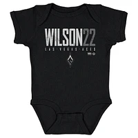 Infant 500 Level A'ja Wilson Black Las Vegas Aces Elite Bodysuit