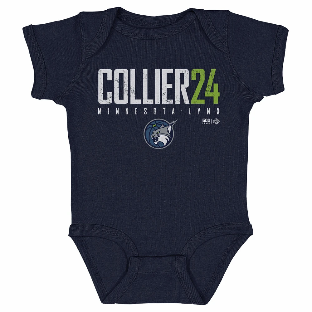 Infant 500 Level Napheesa Collier Navy Minnesota Lynx Elite Bodysuit