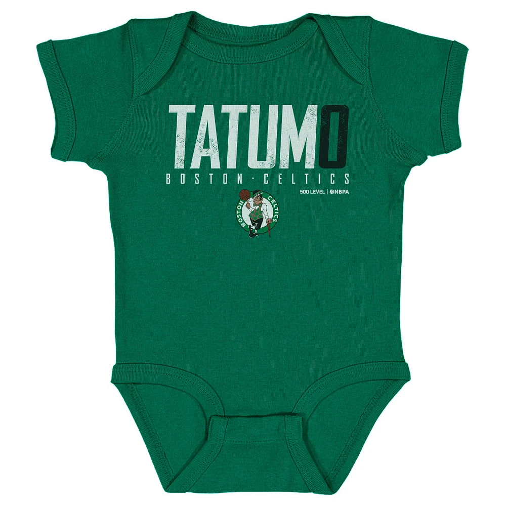 Infant 500 Level Jayson Tatum Kelly Green Boston Celtics Elite Bodysuit
