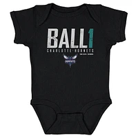 Infant 500 Level LaMelo Ball Black Charlotte Hornets Elite Bodysuit