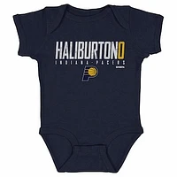 Infant 500 Level Tyrese Haliburton Navy Indiana Pacers Elite Bodysuit