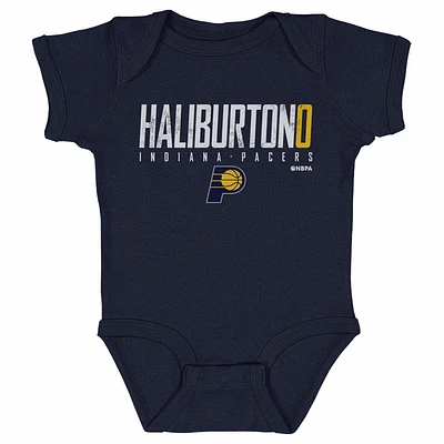 Infant 500 Level Tyrese Haliburton Navy Indiana Pacers Elite Bodysuit