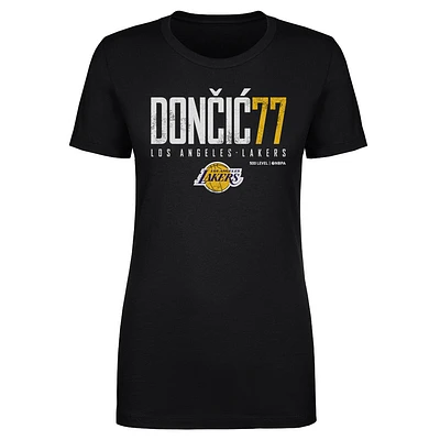 Women's 500 Level Luka Dončić Black Los Angeles Lakers Elite T-Shirt
