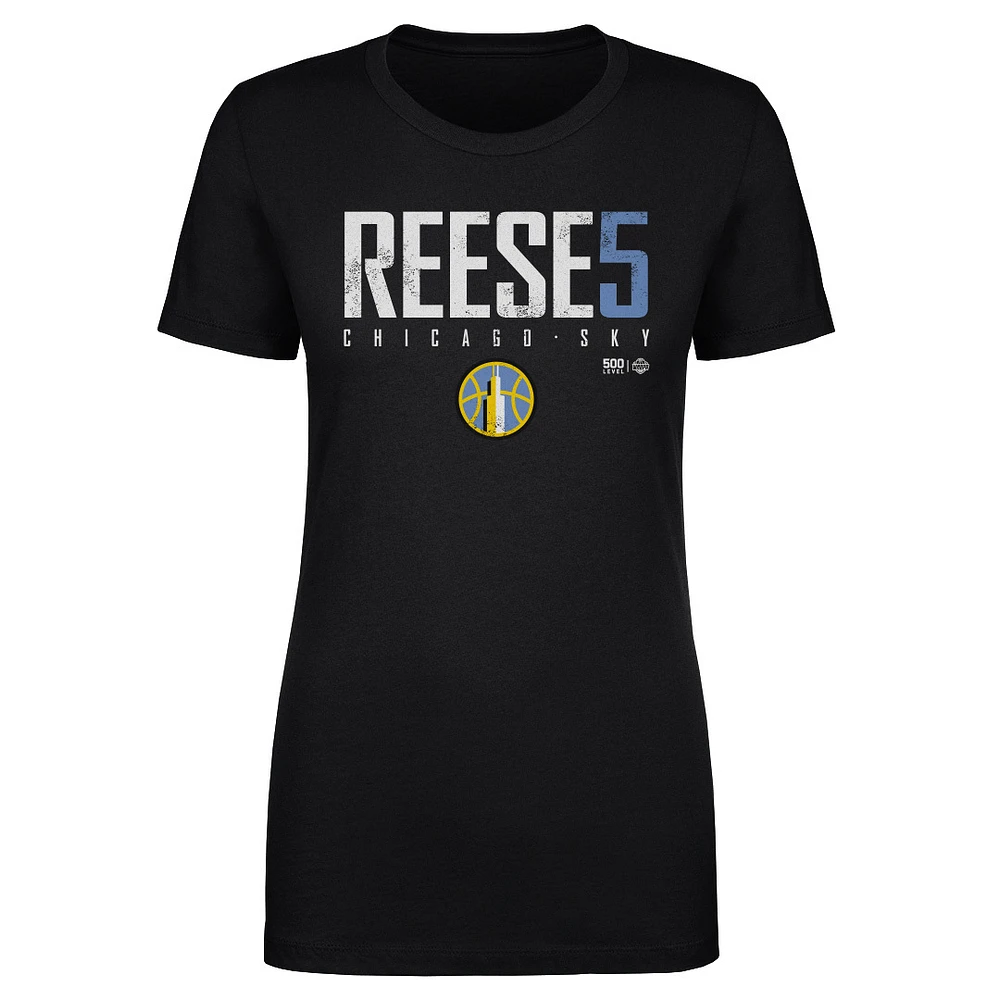 Women's 500 Level Angel Reese Black Chicago Sky Elite T-Shirt