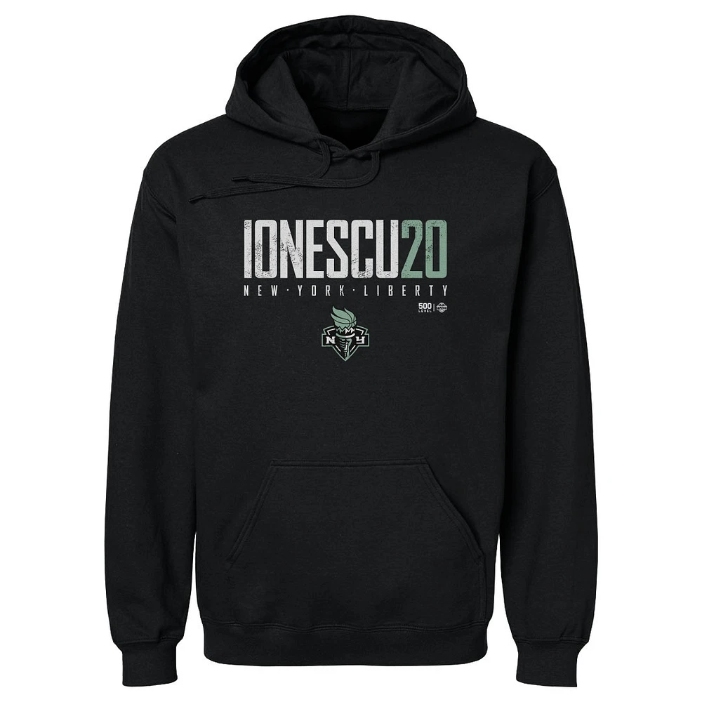 Men's 500 Level Sabrina Ionescu Black New York Liberty Elite Pullover Hoodie