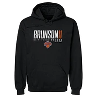 Men's 500 Level Jalen Brunson New York Knicks Elite Pullover Hoodie