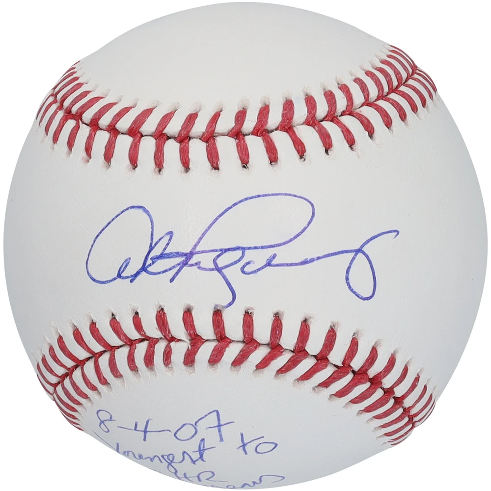 Alex Rodriguez New York Yankees Autographed Baseball with Multiple Inscriptions