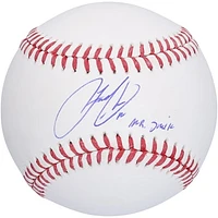Francisco Lindor New York Mets Autographed Baseball with "Mr. Smile" Inscription