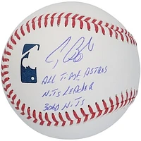 Craig Biggio & Jeff Bagwell Houston Astros Autographed Baseball with Multiple Inscriptions - Limited Edition of 10