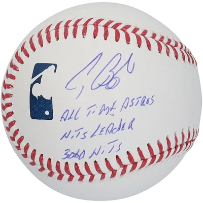 Craig Biggio & Jeff Bagwell Houston Astros Autographed Baseball with Multiple Inscriptions - Limited Edition of 10