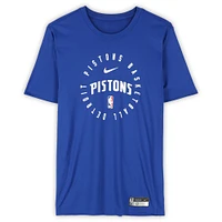 Detroit Pistons Team-Issued Blue Nike T-Shirt from the 2024-25 NBA Season - Size XLT