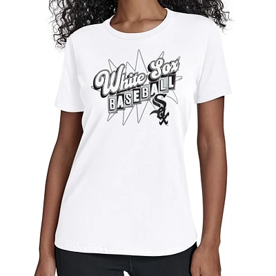 Women's Starter  White Chicago Sox Drive-In T-Shirt