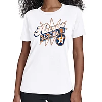 Women's Starter  White Houston Astros Drive-In T-Shirt