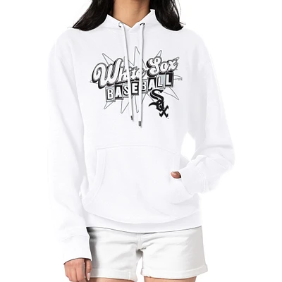 Women's Starter  White Chicago Sox Drive-In Pullover Hoodie