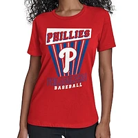 Women's Starter  Red Philadelphia Phillies Poster Print T-Shirt