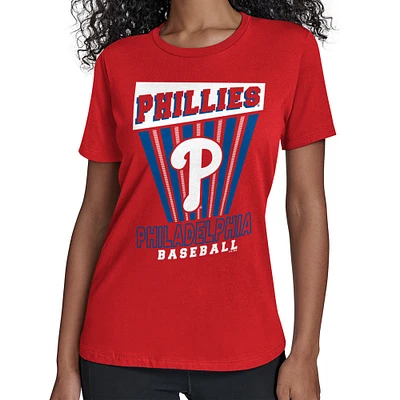 Women's Starter  Red Philadelphia Phillies Poster Print T-Shirt