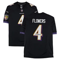 Zay Flowers Baltimore Ravens Autographed Nike Limited Jersey