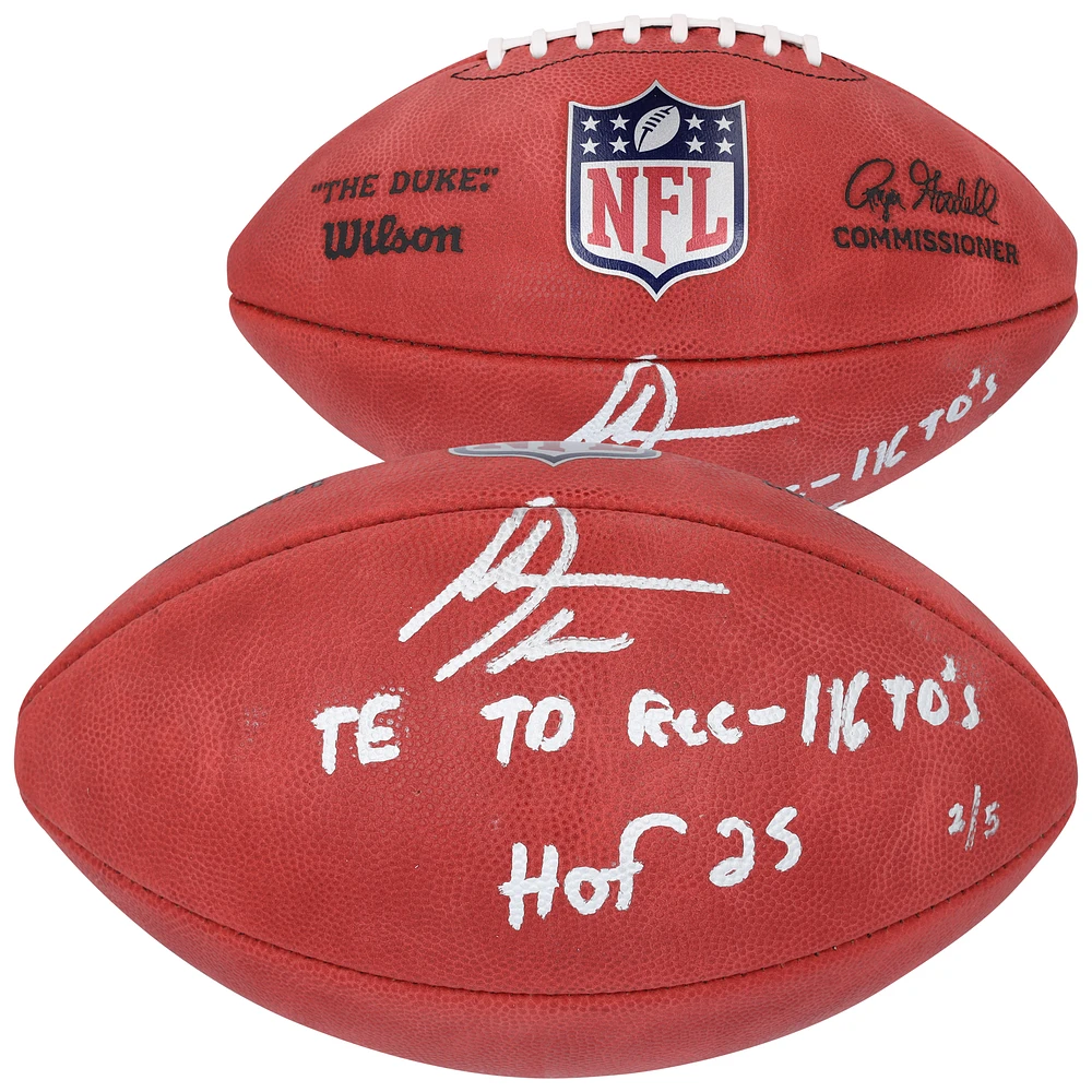 Antonio Gates San Diego Chargers Autographed Wilson Duke Full Color Football with "TE TD Rec - 116 TD's" & "HOF 25" Inscriptions - Limited Edition of 5