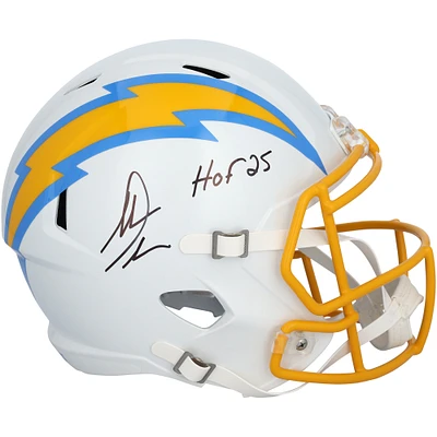 Antonio Gates San Diego Chargers Autographed Riddell Speed Replica Helmet with "HOF 25" Inscription