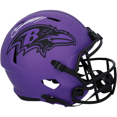 Zay Flowers Baltimore Ravens Autographed Riddell Rave Speed Replica Helmet