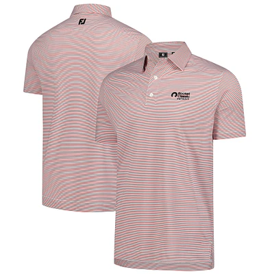 FootJoy  Red Rocket Classic Emory Stripe Lisle ProDry Polo