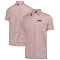 FootJoy  Red Rocket Classic Emory Stripe Lisle ProDry Polo