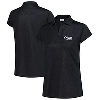 Women's Rocket Classic FootJoy Black Cap Sleeve Printed Polo