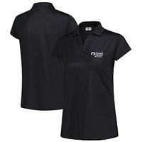 Women's Rocket Classic FootJoy Black Cap Sleeve Printed Polo