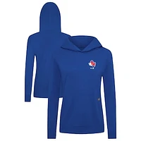 Women's Levelwear Royal Texas Rangers Cooperstown Collection Relay Core Logo Pullover Hoodie