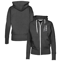 Women's Levelwear Black Los Angeles Dodgers Cooperstown Collection Gardinia Full-Zip Hoodie