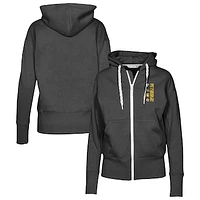 Women's Levelwear Black Pittsburgh Pirates Cooperstown Collection Gardinia Full-Zip Hoodie