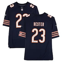 Devin Hester Chicago Bears Autographed Navy Nike Game Jersey with "HOF 24" Inscription