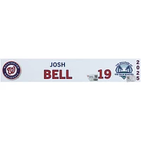 Josh Bell Washington Nationals Player-Issued #19 Nameplate from 2025 MLB Spring Training
