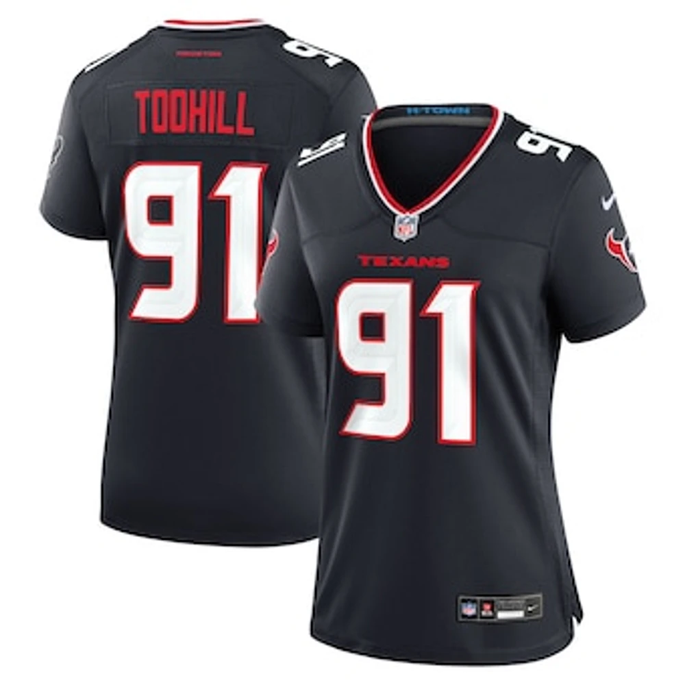 Women's Nike Casey Toohill  Navy Houston Texans Team Game Jersey