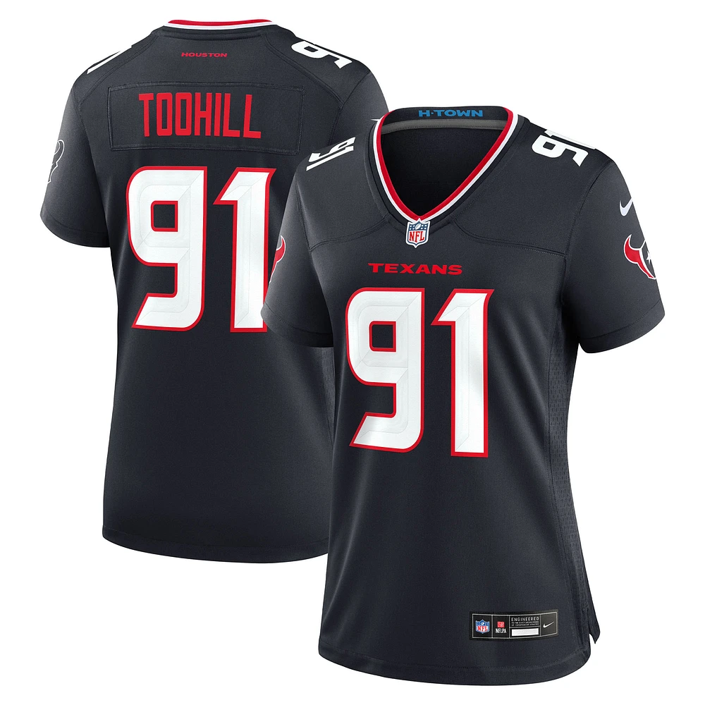 Women's Nike Casey Toohill Navy Houston Texans Team Game Jersey