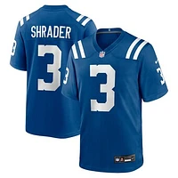 Men's Nike Spencer Shrader  Royal Indianapolis Colts Team Game Jersey