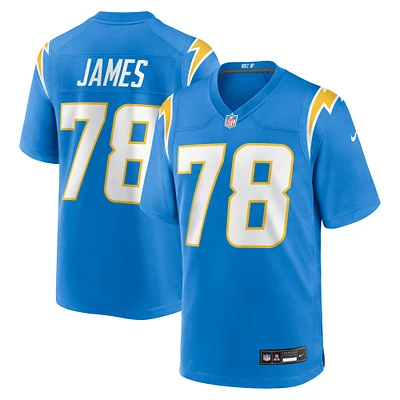Men's Nike Andre James  Powder Blue Los Angeles Chargers Team Game Jersey