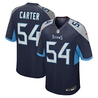 Men's Nike Lorenzo Carter  Navy Tennessee Titans Team Game Jersey