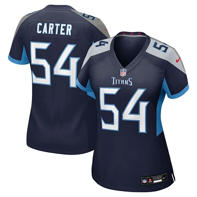 Women's Nike Lorenzo Carter  Navy Tennessee Titans Team Game Jersey