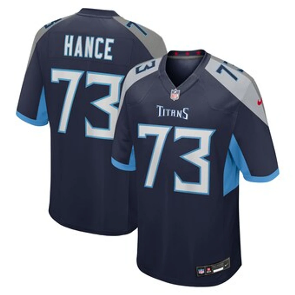 Men's Nike Blake Hance  Navy Tennessee Titans Team Game Jersey
