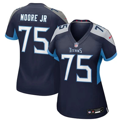 Women's Nike Dan Moore Jr.  Navy Tennessee Titans Team Game Jersey