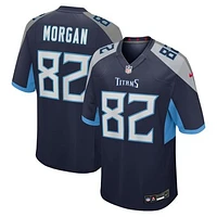 Men's Nike Stanley Morgan  Navy Tennessee Titans Team Game Jersey