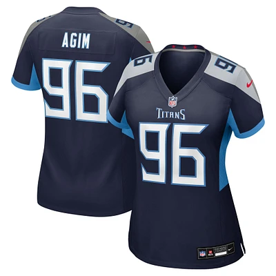 Women's Nike McTelvin Agim  Navy Tennessee Titans Team Game Jersey